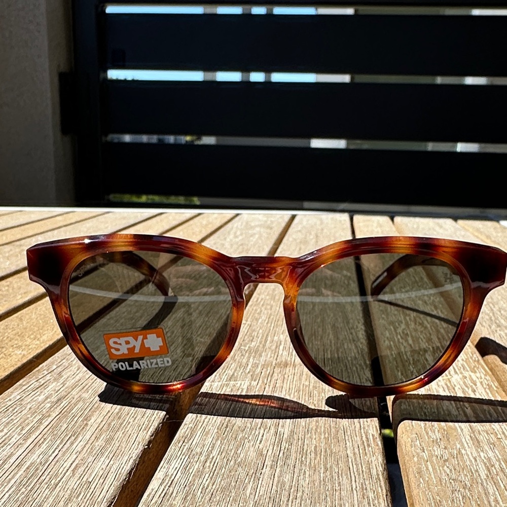 SPY Cedros Honey Tortoise Sunglasses with Black Lenses